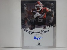 Rakeem Boyd - 2021 Luminance Year One RPS Autograph Card -Blue INK ON CARD AUTO