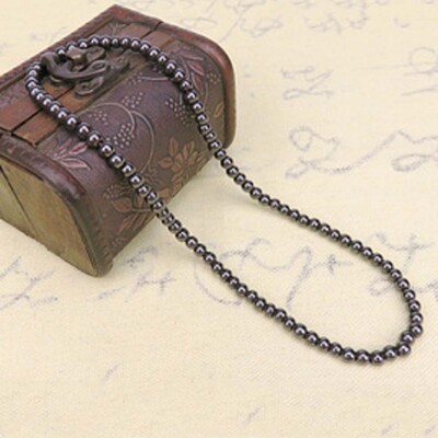 Collier Magnétique En Perles D'hématite Grises - Bien-être, Marque Auris, Fabriqué En France