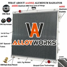 3 Row Aluminum Radiator For 2007-2014 Toyota Sequoia Tundra 4.6L 5.7L V8 Engine