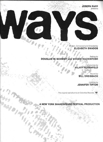 RUNAWAYS, POR ELIZABETH SWADOS, PROGRAMA 1976, UN FESTIVAL JOSEPH PAPP SHAKESPEARE - Imagen 3 de 4