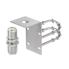 Heavy Duty Antenna Mount Kit with SO-239 Adapter  Vertical/Horizontal Fit