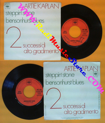 *LP 45 7'' ARTIE KAPLAN Steppin stone Bensonhurst blues 1973 italy  (QSK1)