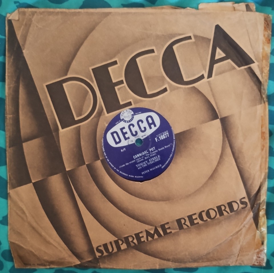 Tommy Steele BUTTERFINGERS CANNIBAL POT Decca 78rpm 10" Rock N Roll eBay