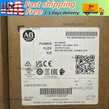 Allen Bradley 25B-E6P6N104 PowerFlex 525 AC Drive 4.0kW 5.0Hp New US Free Tax