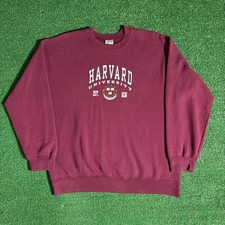 Harvard University Burgundy Crewneck Sweatshirt Size L