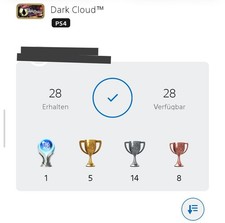 Dark Cloud PS4/PS5 Platinum Trophy Service