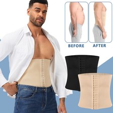 Men Waist Trainer Body Shaper Tummy Girdle Belt Belly Fat Burner Corset S-3XL