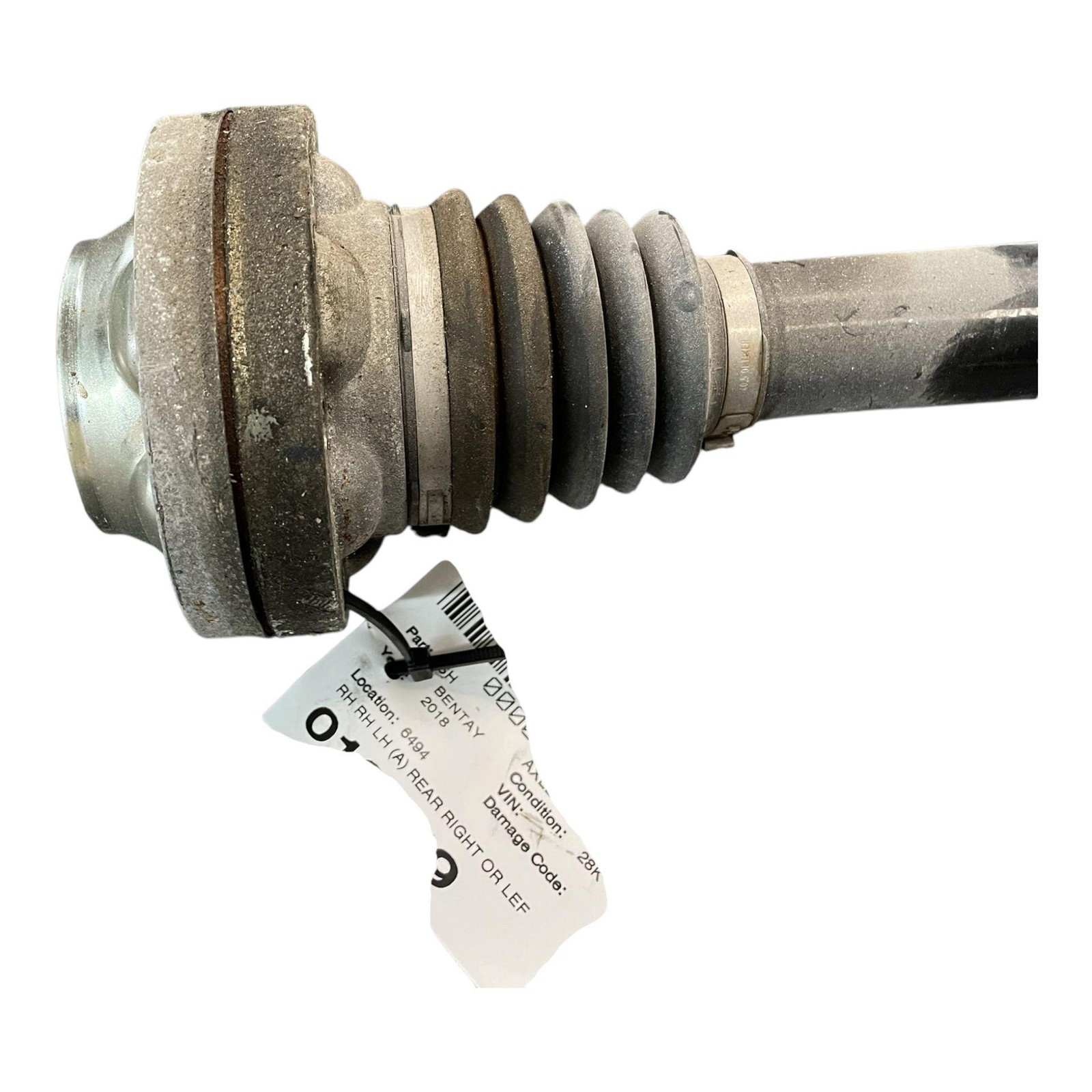 2016-2020 BENTLEY BENTAYGA (A) REAR RIGHT OR LEFT CV AXLE SHAFT 4M0501203H *28K*