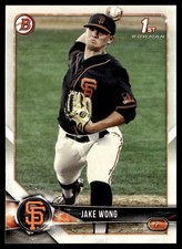 2018 Bowman Draft Jake Wong San Francisco Giants #BD-55