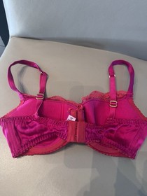 Agent Provocateur Novah Bra Hot Pink & Red Lace 32DD