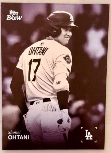 2025 Topps Black & White #001 - Shohei Ohtani - Los Angeles Dodgers