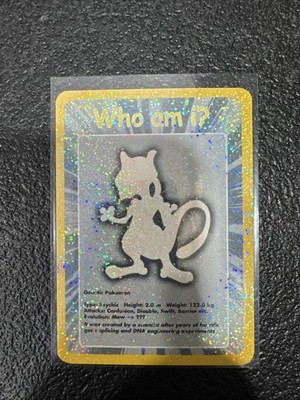 Mewtwo Damaged Funskool Who Am I? Holo Pokemon 2004 VHTF!