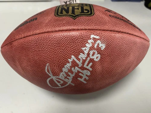 Philadelphia Eagles Sonny Jurgensen Signed Official The Duke Football HOF 83 JSA