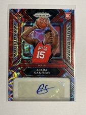 Adama Sanogo 2023-24 Panini Prizm /88 Red Choice Sensational Signatures RC Auto