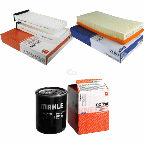 Mahle / Knecht Innenraumfilter LA 296/S Luftfilter LX 662 ÖLfilter OC 196-image