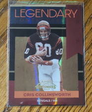 Cris Collinsworth -2007 Playoff Contenders Legendary Black #/100 LC-4 -Bengals