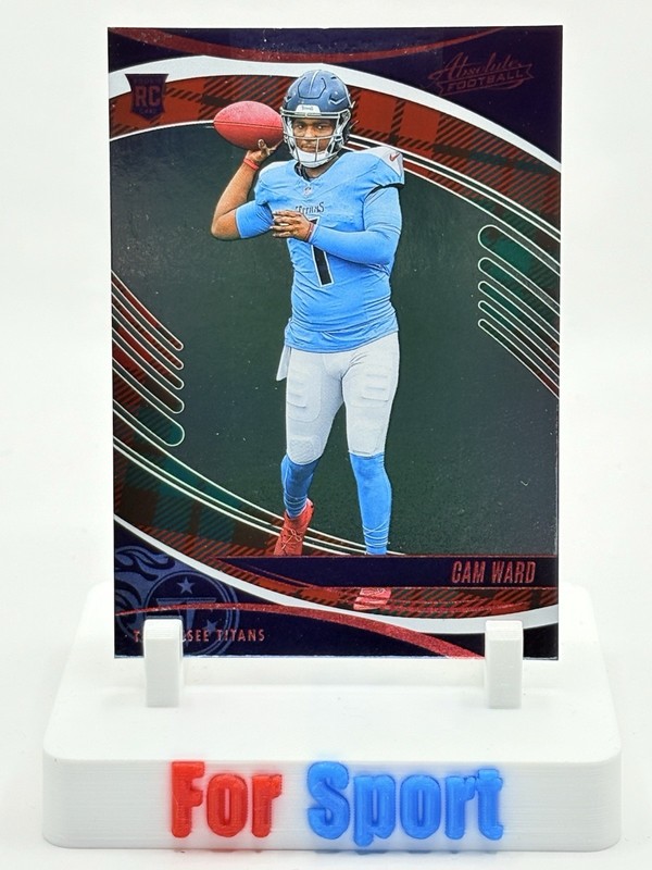 2025 Panini Absolute - Rookies Cameron Ward #111 Red and Green Plaid (RC)