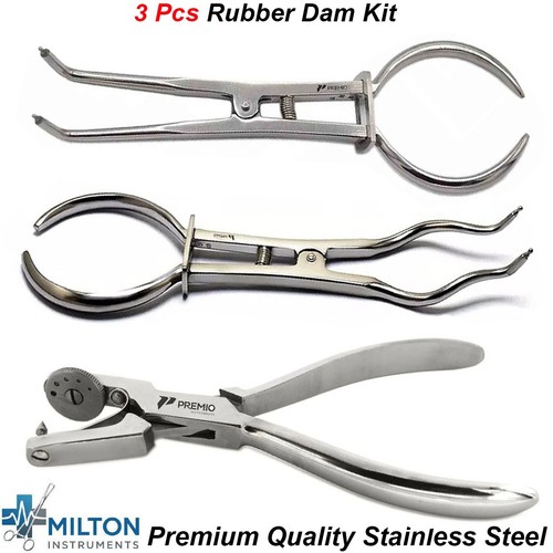 Dental Brewer Clamps Forceps Ainsworth Punch Pliers Rubber Dam Restorative Tools - Foto 1 di 7