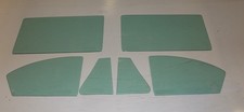 1953 1954 Chevy Bel Air Coupe Glass Vent Door Quarter Side Set Green Windows