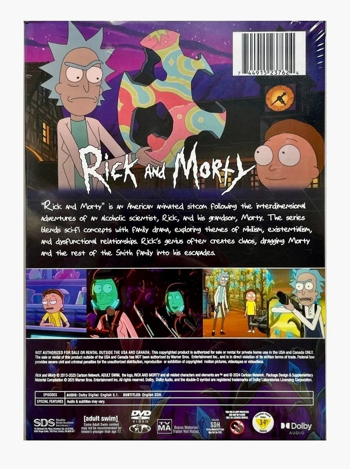 Rick and Morty The Complete Season 1-8 DVD - Image 3 of 3