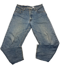 Vintage Levi's Jeans 550 Mens 36x30 Blue Baggy Wide Tapered Leg Made in USA