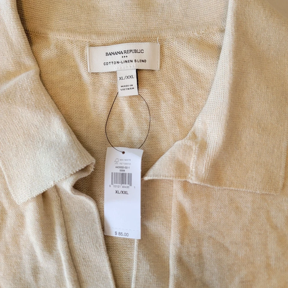 Nuevo con etiquetas Suéter Banana Republic Crema Cuello Johnny Mujer Talla XL XXL Foto 3 de 4