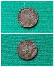 ITALIA VITTORIO EMANUELE III.5 CENTESIMI.Rame.XV.1937 R qBB Come da Foto