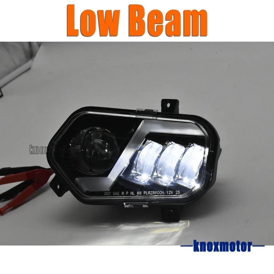 LED Headlight Assembly Hi/Low DRL For Polaris Ranger RZR Scrambler 570 800 900D - Bild 4 von 4