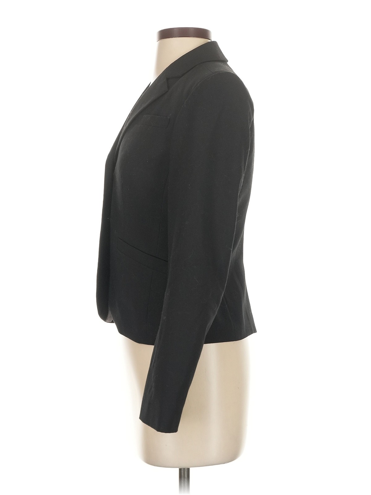 Calvin Klein Women Gray Blazer 2 Petites thumbnail 4