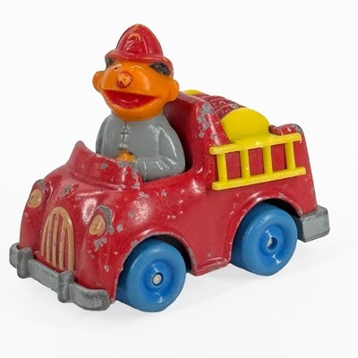 Hasbro Sesame Street Fire Truck Diecast Toy 1981 Ernie Muppet Vintage