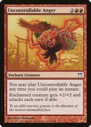 Uncontrollable Anger #195 Champions of Kamigawa MTG Common