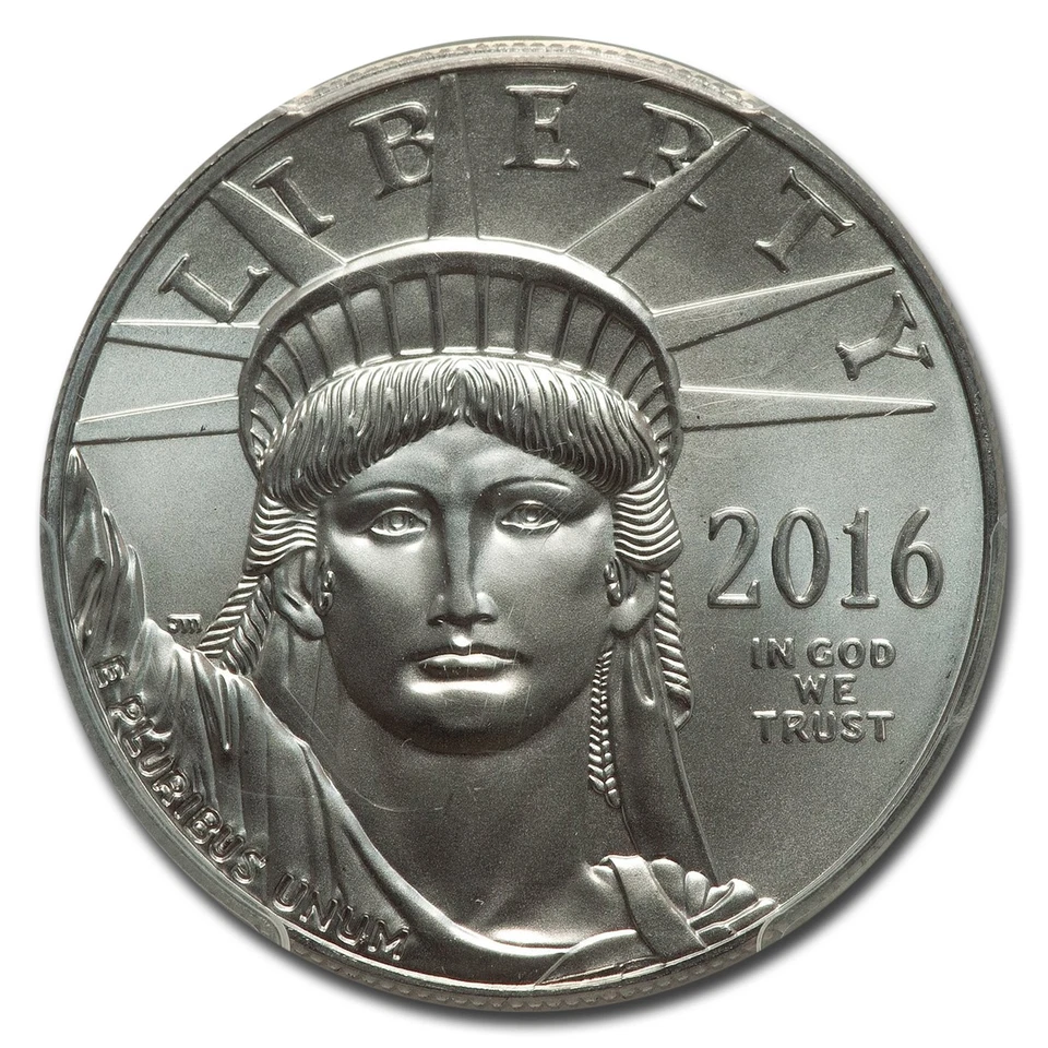 2016 1 oz American Platinum Eagle MS-69 PCGS (FS Gold Foil Label) - Image 2 of 3