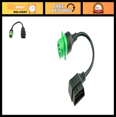 OBD-II to 9 Pin Cable Adapter, J1962-J1939 Diagnostic ECM Port for ELD
