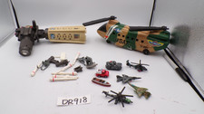 Vintage Galoob Micro Machines Lot Helicopter - Planes - Jets - Spot Light - Tank