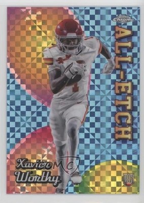 2024 Topps Chrome All-Etch X-Fractor Xavier Worthy #CAE-XW 1n8m
