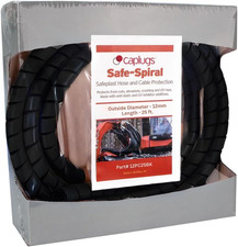Caplugs SPPC Series   Safeplast Pre-Cut Spiral Wrap, Hose  Cable Protector, Bl