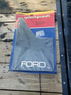 #ad Vtg 1987 Powerflow FORD Splashguards Pair Front Rear 80s New Old Stock Nos $39.88