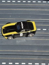 Rokar 9 Porsche Slot Car Black And Yellow 