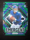 2025 Panini Prizm - Emergent Jaxson Dart #6 Green Wave Prizm (RC)