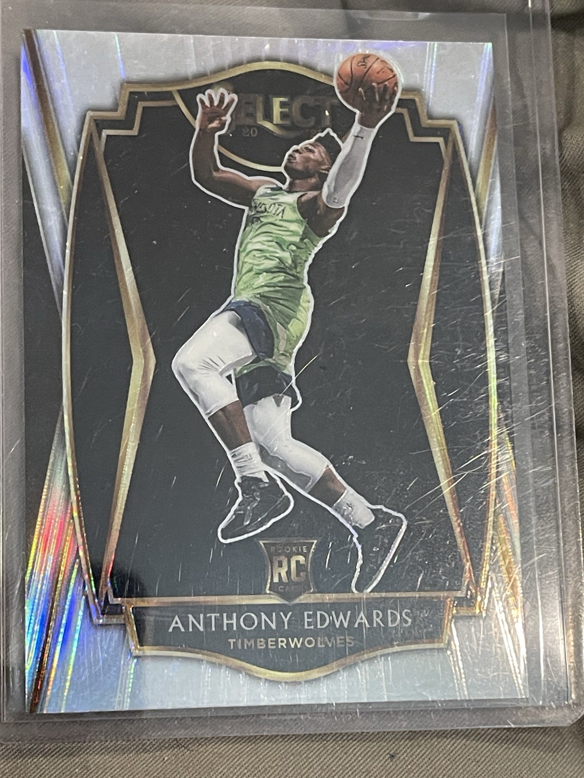 2020-21 Panini Select - Premier Level Anthony Edwards #169 Silver Prizm (RC)