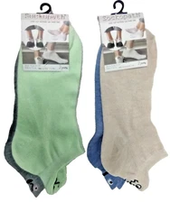 2Pk x 2 Pairs= 4PAIRS Sockopath Teens, Women’s Low Cut Socks Shoe Size 4-10 NWT