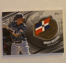 Manny Machado /149 2020 Topps Global Game Medallions Black Dominican Republic