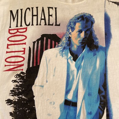 Vtg Michael Bolton Time, Love & Tenderness 1991 T-Shirt XL Single Stitch Read