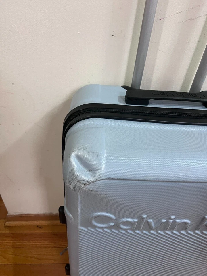 Maleta rígida CALVIN KLEIN azul 25" giratoria maleta ligera Foto 3 de 4