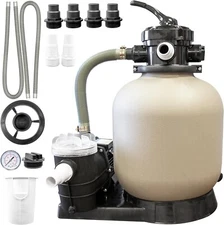 Swimline HydroTools 71405 60 Lb Sand Filter System for 10,500 Gallon Pools with