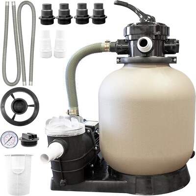 Swimline HydroTools 71405 60 Lb Sand Filter System for 10,500 Gallon Pools with