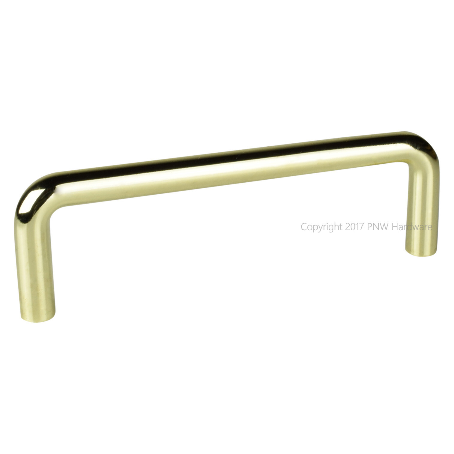 New Polished Brass 96mm Modern Kitchen Cabinet Wire Pull Gold Handle 3.75