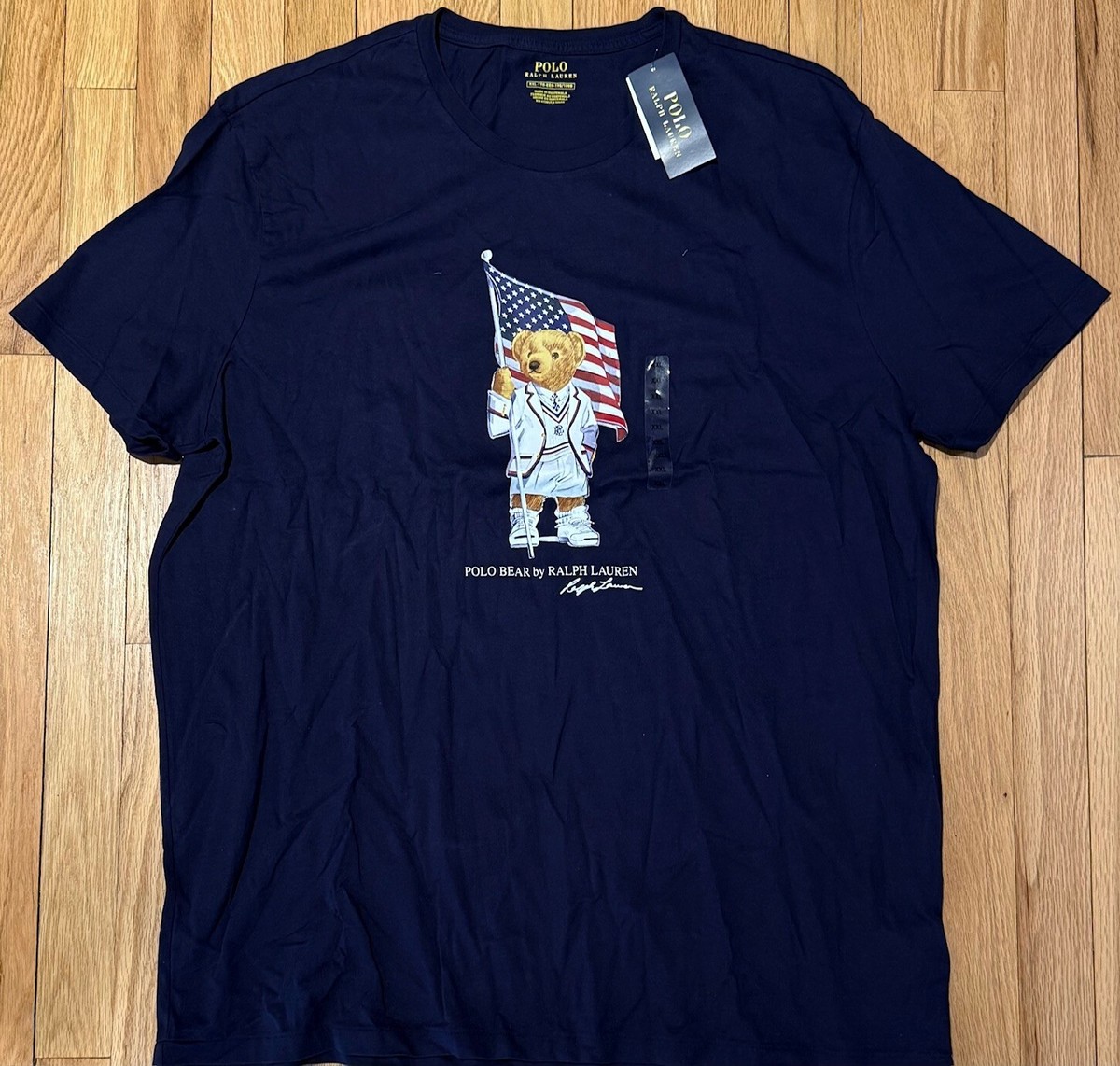 Polo Ralph Lauren Polo Bear T Shirt Navy Blue XXL. NWT | eBay