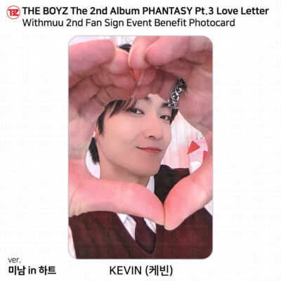 The Boyz Phantasy Pt.3 Love Letter Withmuu 2nd Fan Sign Benefit