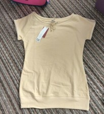 Women's SZ M Cutter & Buck Yellow Sweatshirt Dress~